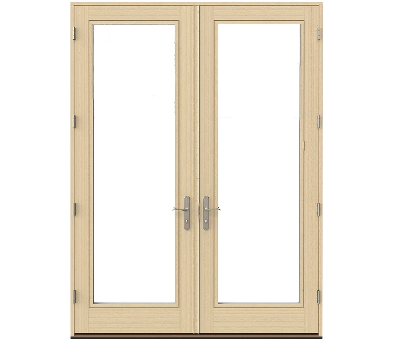 Oldsmar Pella Lifestyle Series Wood Double Hinged Patio Doors