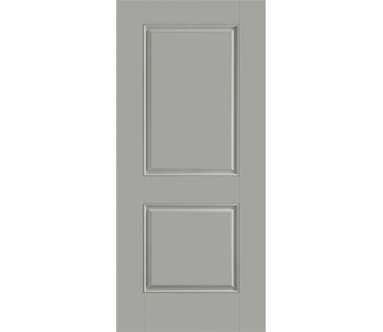 Oldsmar Two Panel Square Fiberglass Entry Door